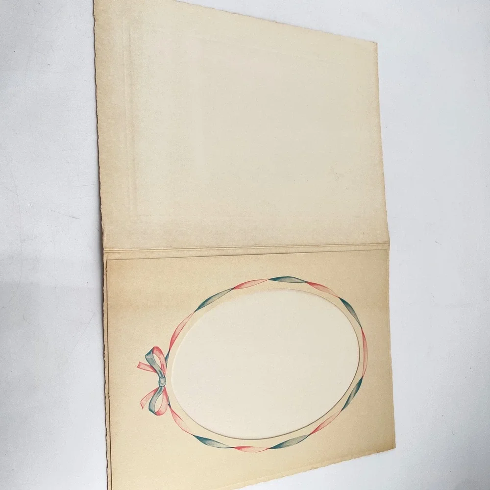 Vintage Nursery Identi-Foto Co Baby First Photo Folders Cat Duckling Set of 2